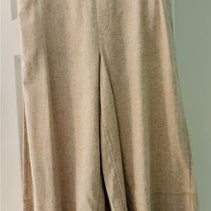 Banana Republic Light Tan Linen-Blend Pants